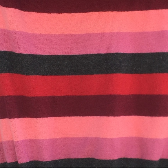 Striped Sweater Pink Striped Y2K Hoodie Sweater Y2K Sweater 10% Cashmere Sweater - Picture 5 of 7